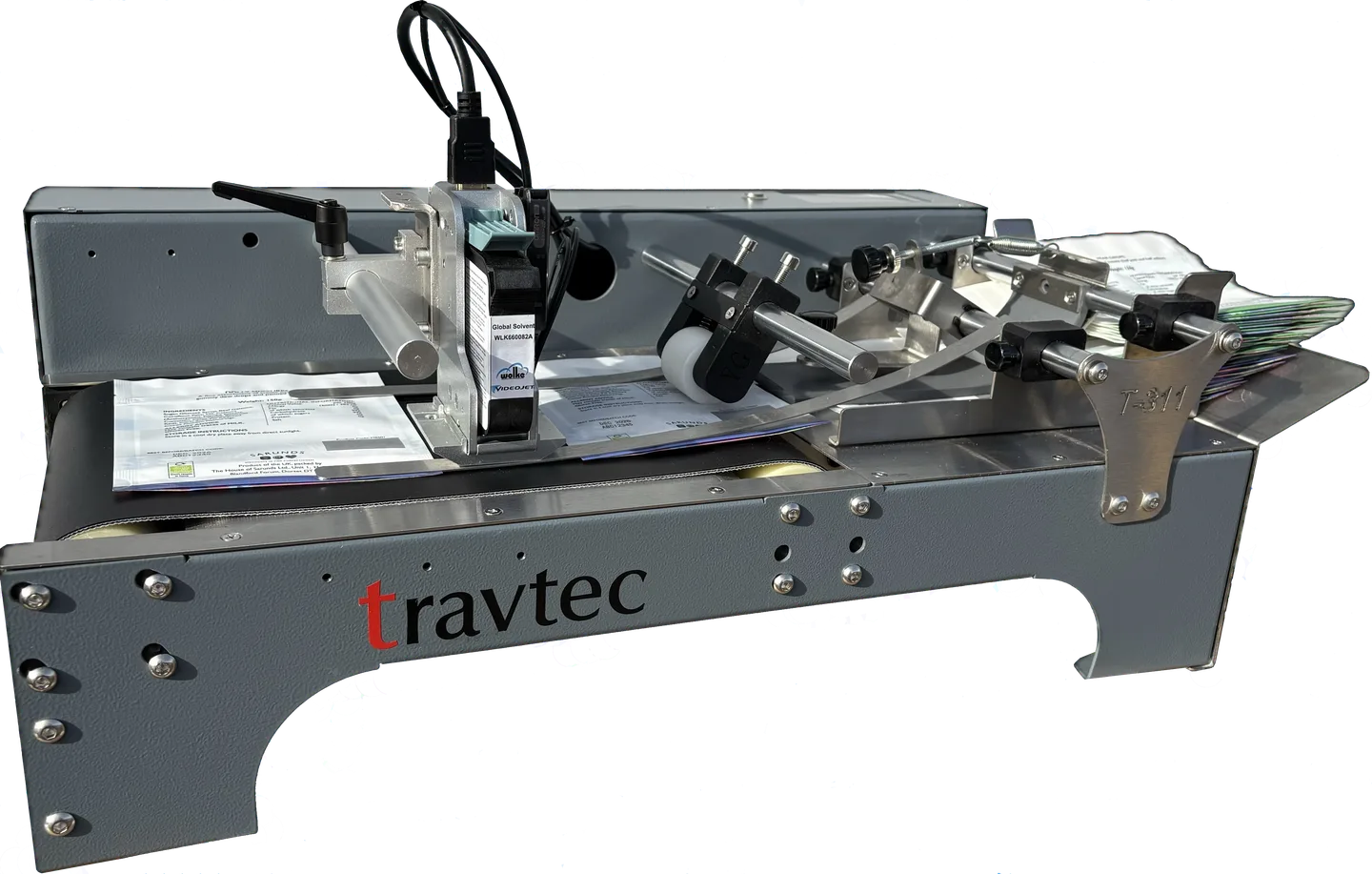 T-311 Pouchcoder for printing Lot, Expiry Dates and Time Stamps onto pouches, bags, cartons, & sleeves.